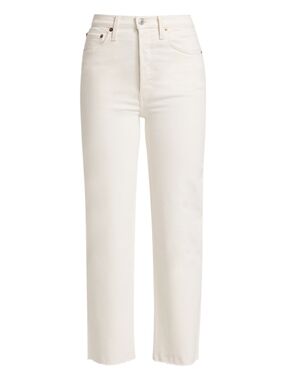 RE/DONE Women's Originals 90's High Rise Loose Jeans Vintage White 26 × 30 NWT